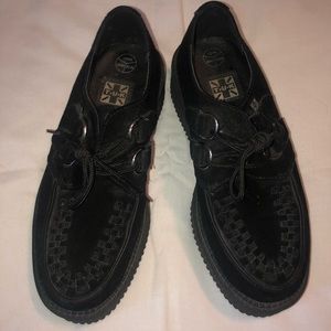 T.U.K. Mondo Sole Viva Creepers - Black Suede